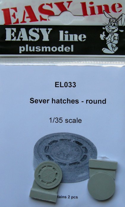 1/35 Sewer hatches - round (2 pcs.) EASY LINE