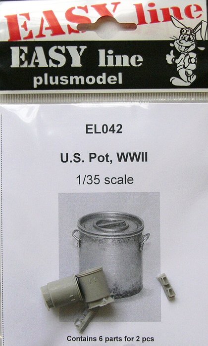 1/35 US Pot WWII (6 parts for 2 pots) EASY LINE