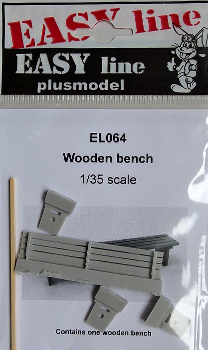 1/35 Wooden bench (resin set)  EASY LINE