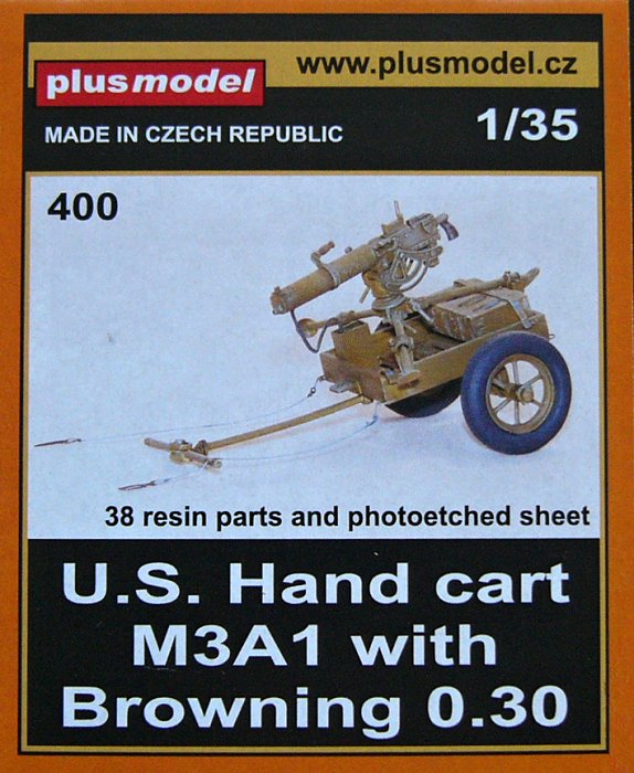 1/35 U.S. Hand cart M3A1 with Browning 0.30