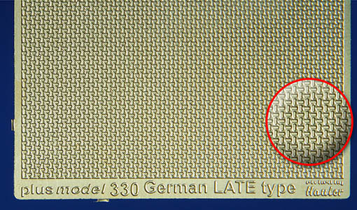 1/35 Engraved plate - German late (PE set)