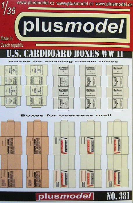 1/35 U.S. Cardboard Boxes WWII Part 1