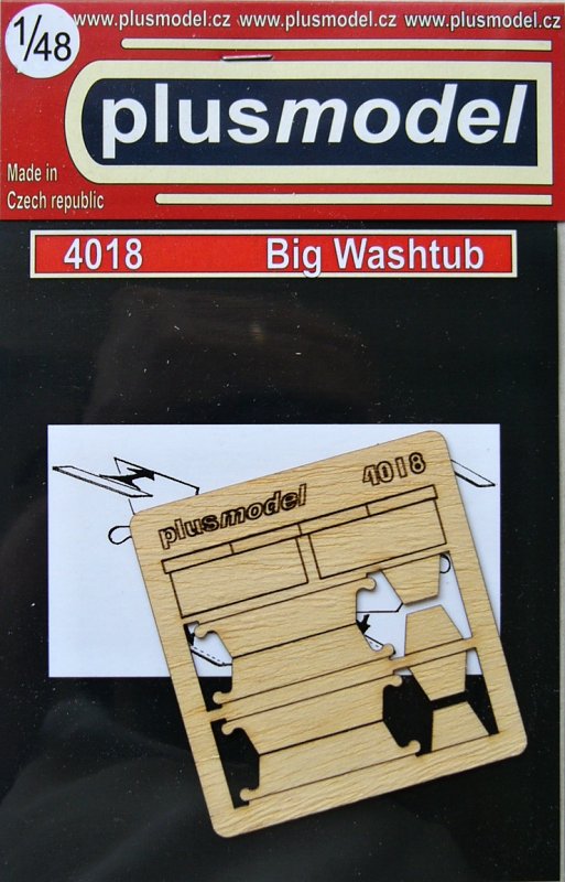 1/48 Big washtub (laser carved wood)