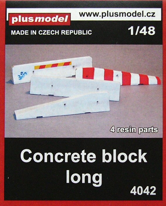 1/48 Roadblocks - long (4 resin parts)