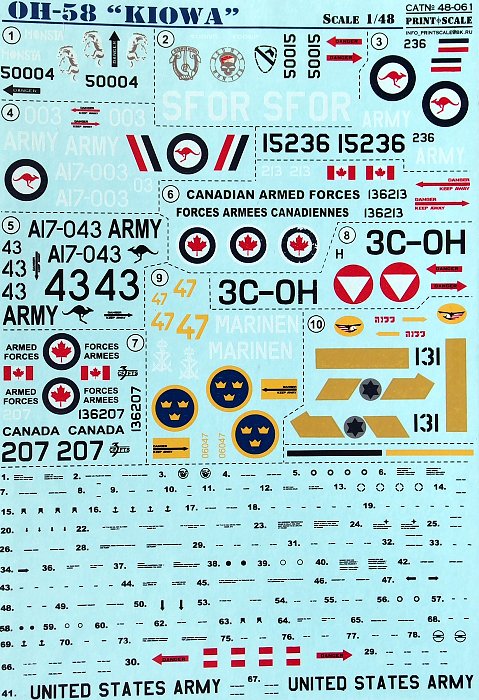 1/48 OH-58 KIOWA Part 2 (wet decals)