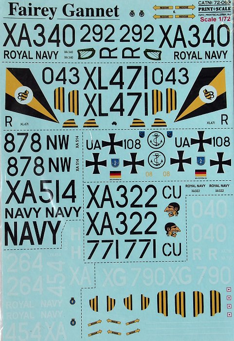 1/72 Fairey Gannet (wet decals)