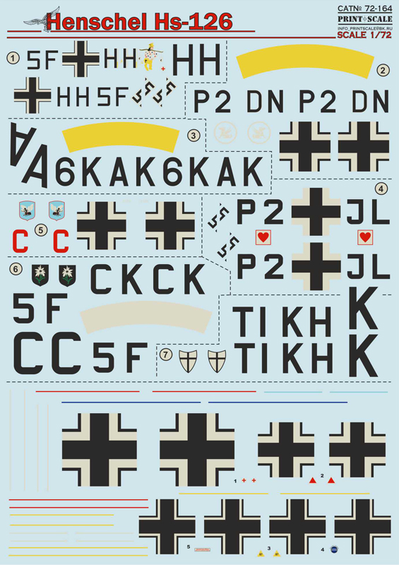 1/72 Henschel Hs 126 (wet decals)