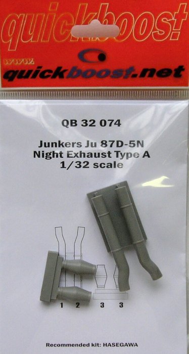 1/32 Ju 87D-5N night exhaust type A  (HAS)