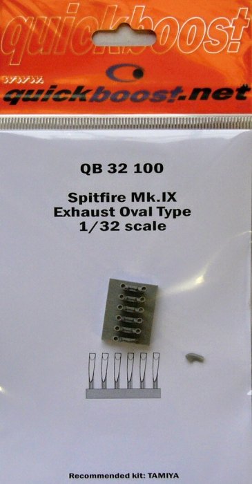 1/32 Spitfire M.IX exhaust oval type  (TAM)