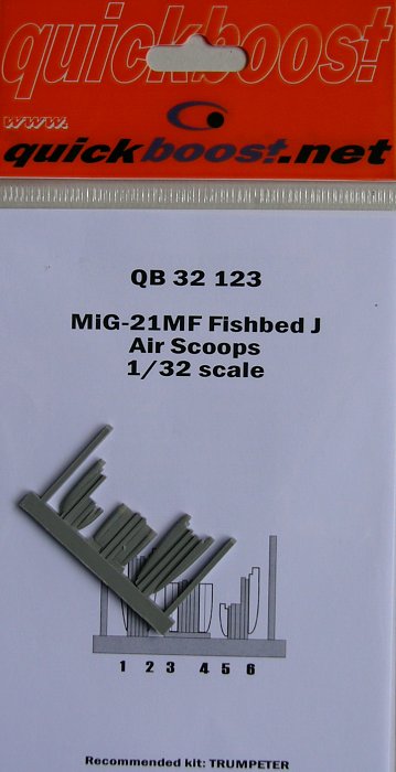 1/32 MiG-21MF Fishbed J air scoops (TRUMP)