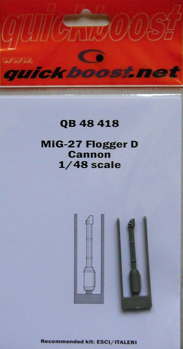 1/48 MiG-27 Flogger D cannon (ESCI/ITAL)