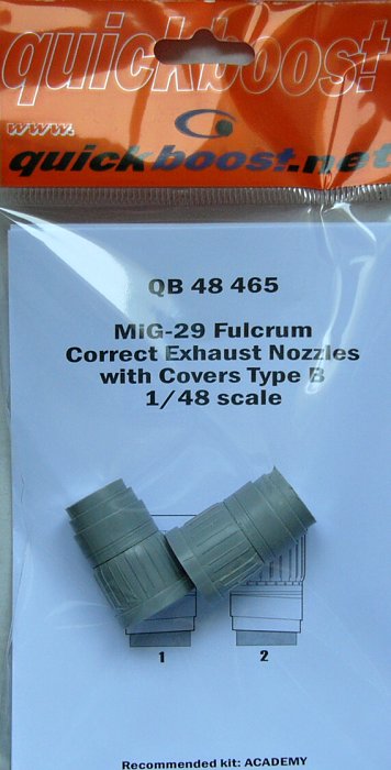 1/48 MiG-29 Fulcrum correct exhaust nozzles type B