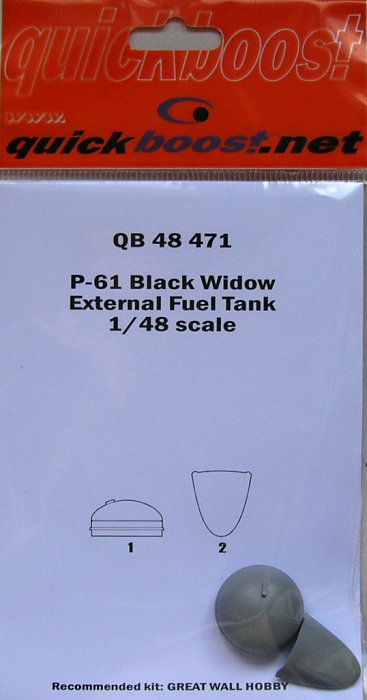 1/48 P-61A/B black widow external fuel tank (GWH)