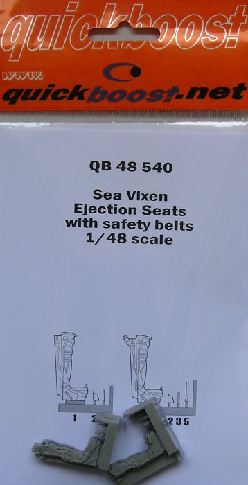 1/48 Sea Vixen ejection seats with safety belts