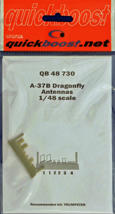 1/48 A-37B Dragonfly antennas (TRUMP)