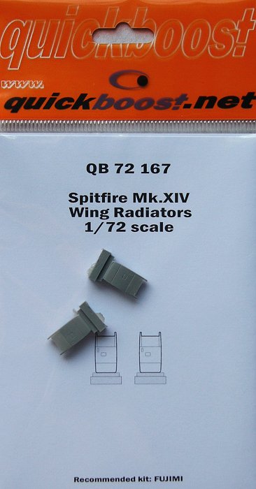 1/72 Spitfire Mk.XIV wing radiators   (FUJI)