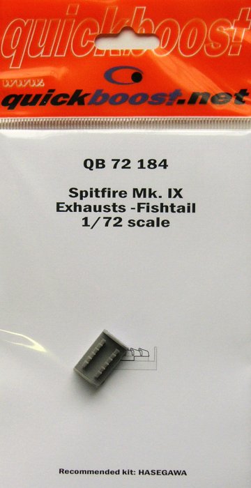 1/72 Spitfire Mk. IX exhausts - Fishtail  (HAS)