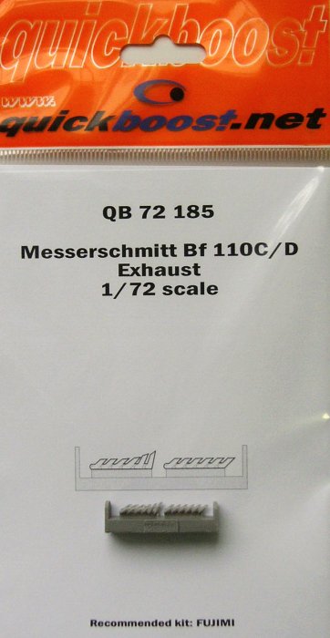 1/72 Bf 110C/D exhaust   (FUJI)