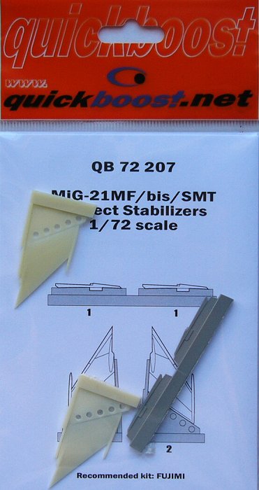 1/72 Mig-21MF/bis/SMT correct stabilizers (FUJI)