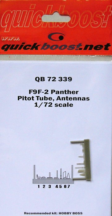 1/72 F9F-2 Panther pitot tube, antennas  (HOBBYB)