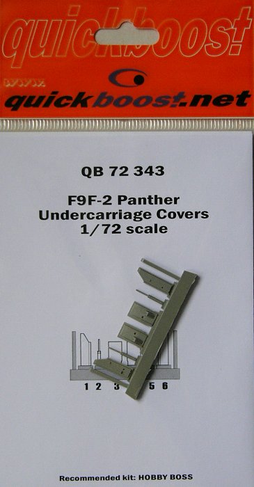 1/72 F9F-2 Panther undercarriage covers (HOBBYB)