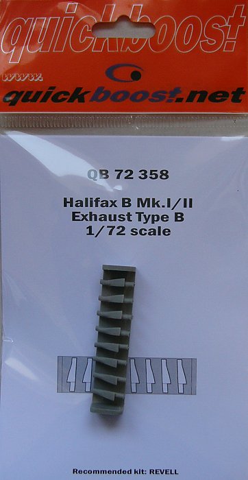 1/72 Halifax B Mk.I/II exhaust type B (REV)