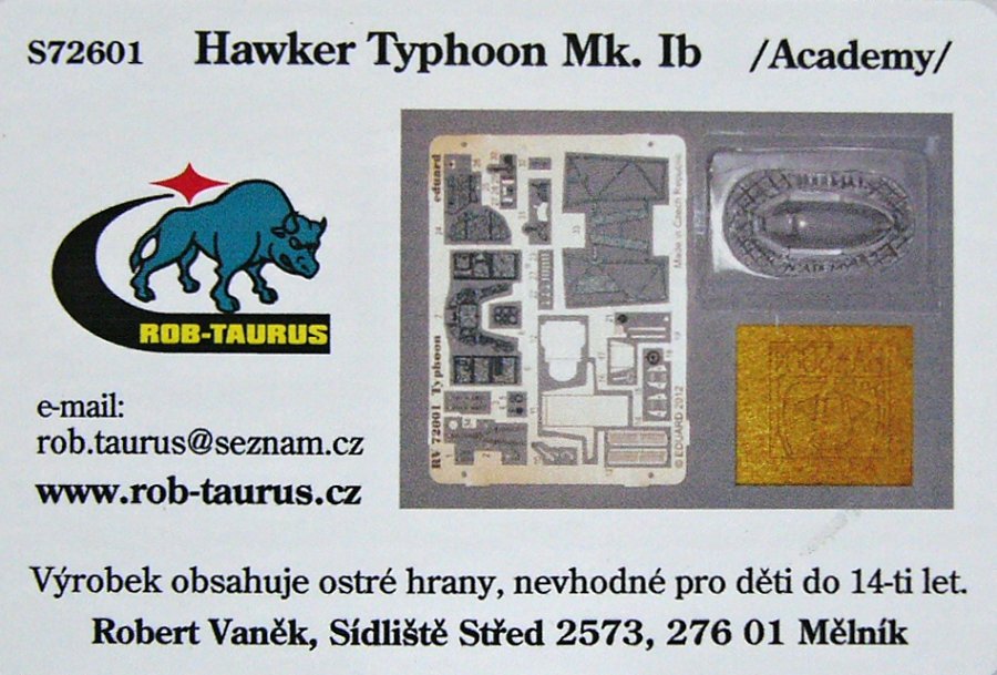 1/72 Hawker Typhoon Mk.Ib - Detail set (ACAD)