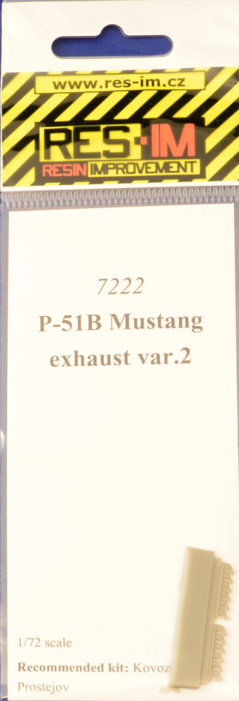 1/72 P-51B Mustang exhaust var.2 (KP)