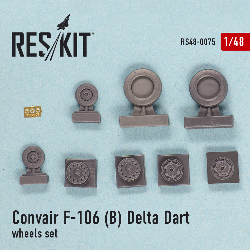 1/48 Convair F-106(B) Delta Dart wheels set (TRUM)