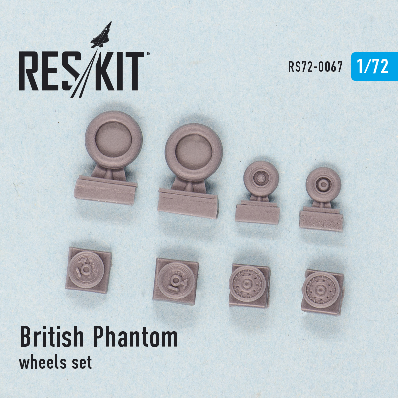 1/72 British Phantom wheels set (FUJI,AIRF)