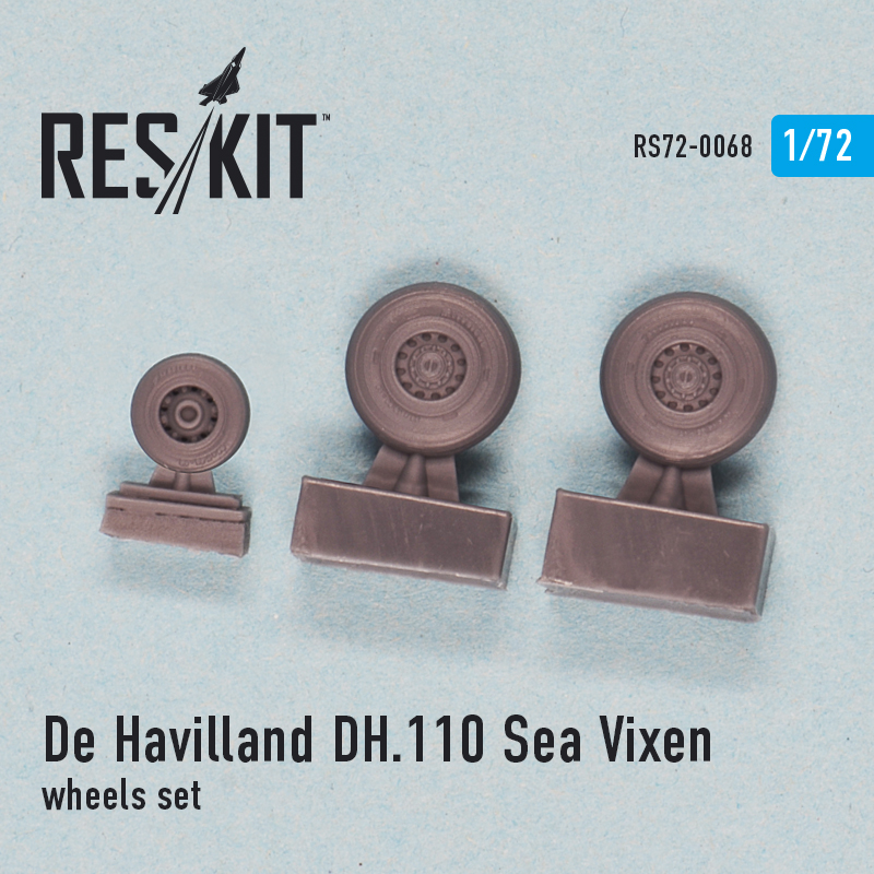 1/72 DH.110 Sea Vixen wheels set (CYBERH,MPM)