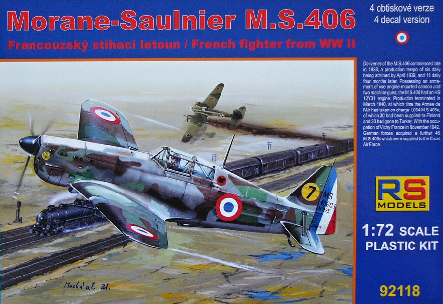 1/72 MS.406 France 1940 (4x French decals)