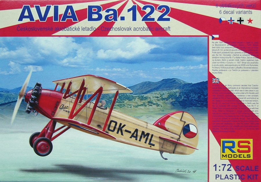 1/72 Avia Ba.122 Czechoslovak acrobatic (6 vers.)