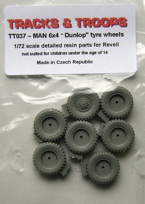 MODELIMEX Online Shop | 1/72 MAN 6x4 Dunlop tyre wheels (REV) | your ...