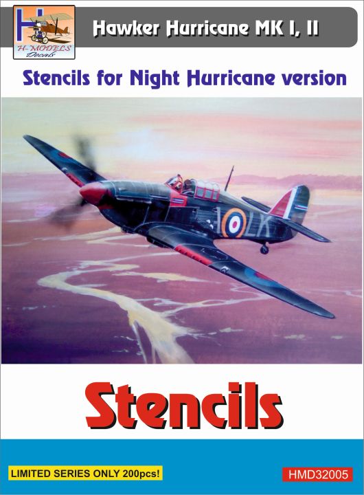 1/32 Stencils H.Hurricane Mk.I,II Night version