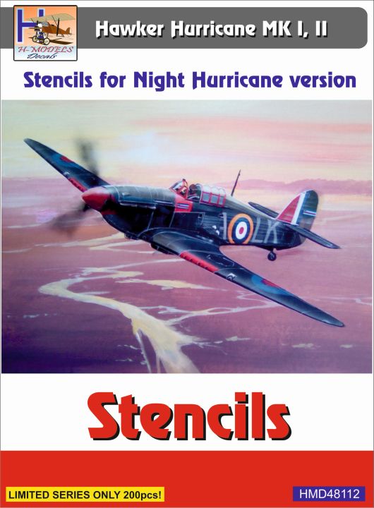 1/48 Stencils H.Hurricane Mk.I,II Night version