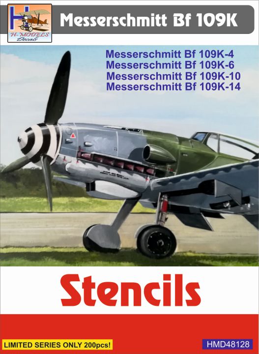 1/48 Stencils Messerschmitt BF-109K-4/6/10/14