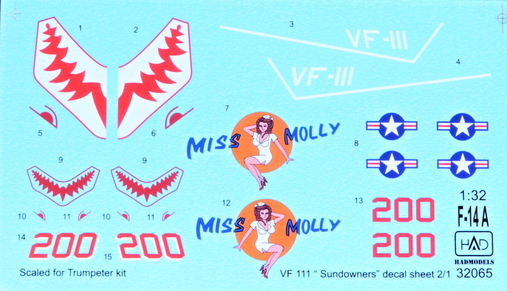 MODELIMEX Online Shop 132 Decal F14A Miss Moll