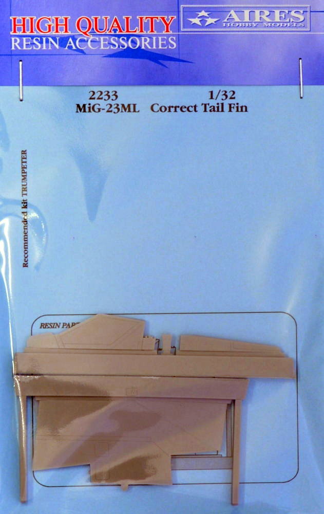 1/32 MiG-23ML correct tail fin (TRUMP)