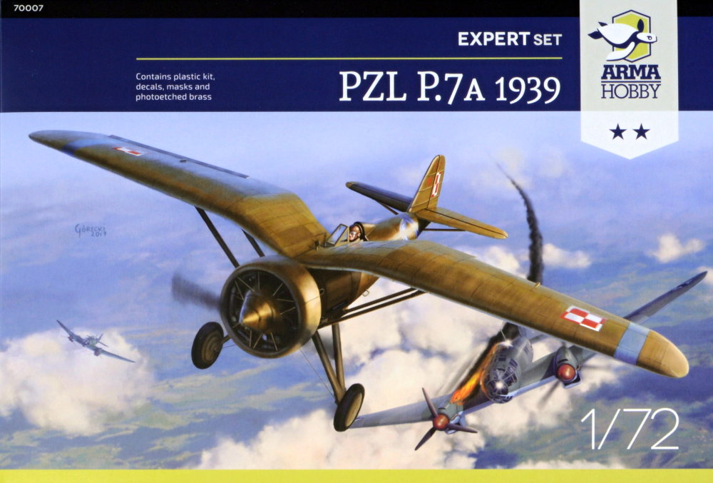 1/72 PZL P.7A Expert Set 1939 (4x camo)