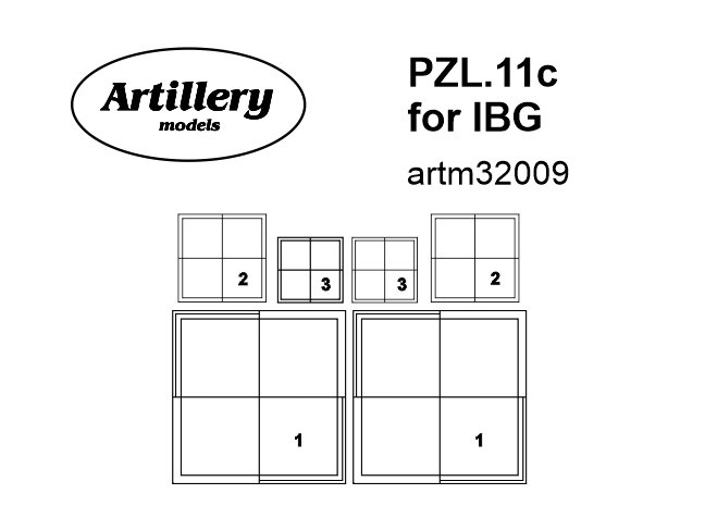 1/32 Masks for PZL.11c insignia (IBG)