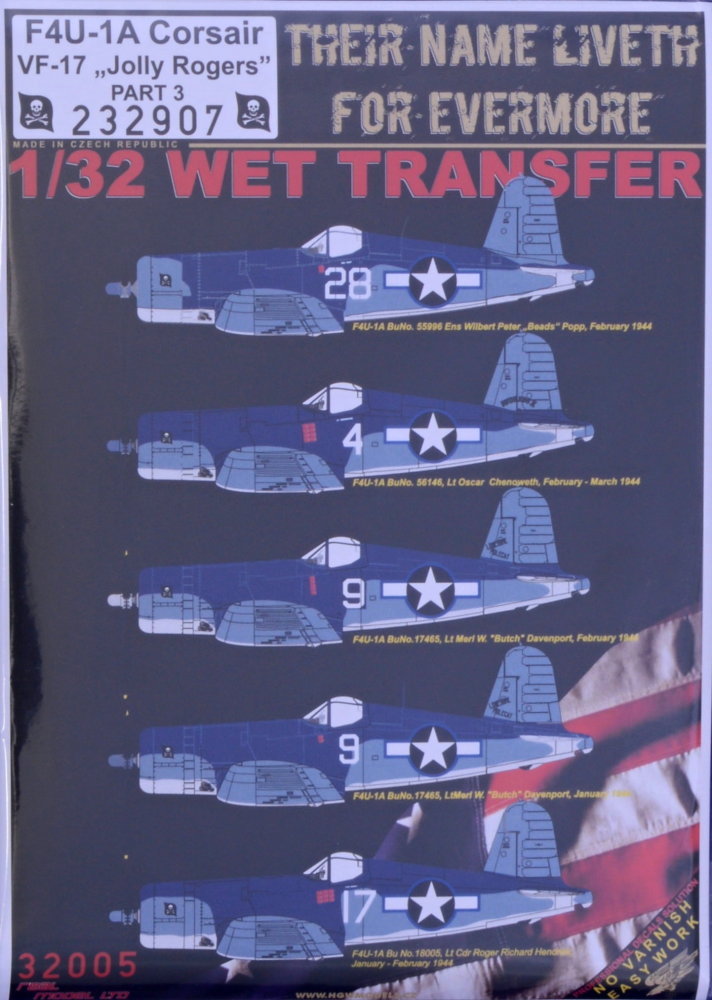 1/32 F4U-1A Corsair VF-17 'Jolly Rogers' Part 3