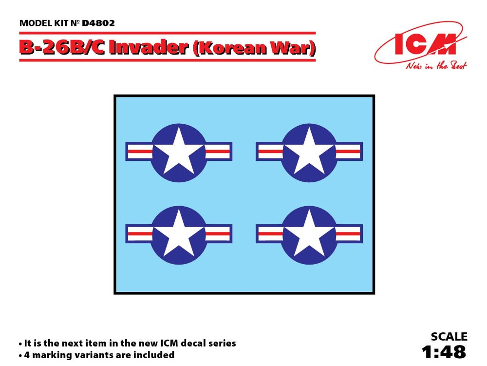 1/48 Decal for B-26B/C Invader (Korean War)