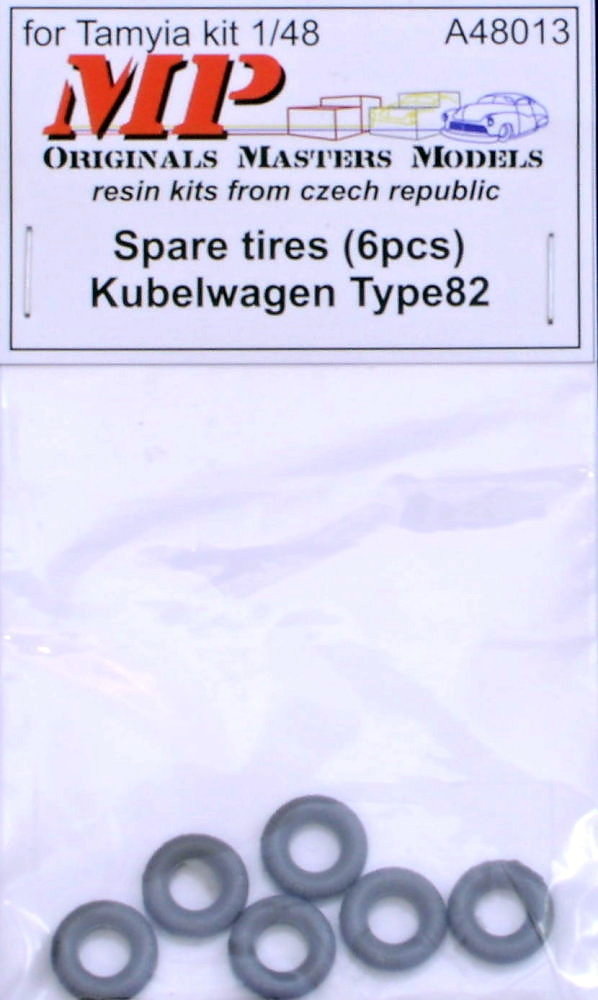 1/48 Spare tires for Kubelwagen Type 82 (6 pcs.)