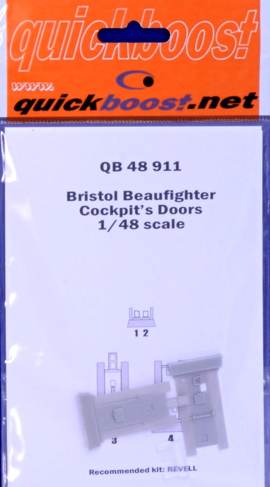 1/48 Bristol Beaufighter cockpit's doors (REV)