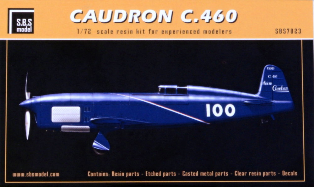 1/72 Caudron C.460 1935-1936 (2x camo, resin kit)