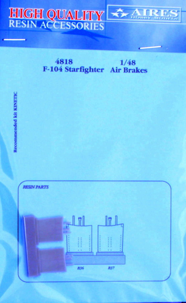 1/48 F-104 Starfighter air brakes (KINETIC)