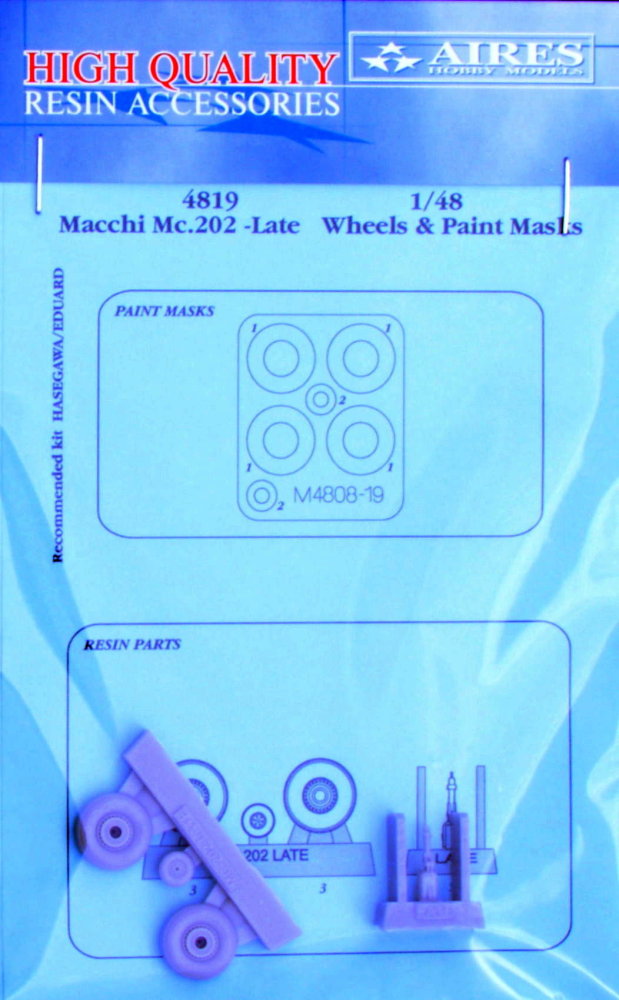 1/48 Macchi Mc.202 late wheels&paint masks (HAS)