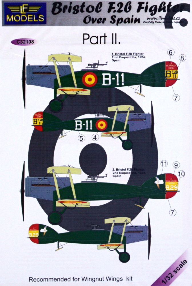 1/32 Decals Bristol F.2b over Spain (WNW) Part 2