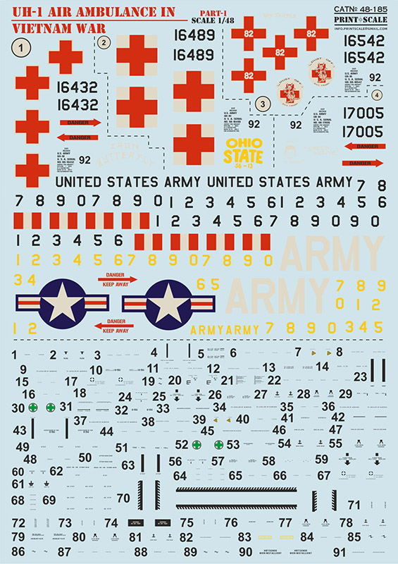 1/48 UH-1 Air Ambulance in Vietnam War - part 1